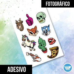 Adesivo Papel Fotográfico Adesivo 115g A4 4x0 Brilho  